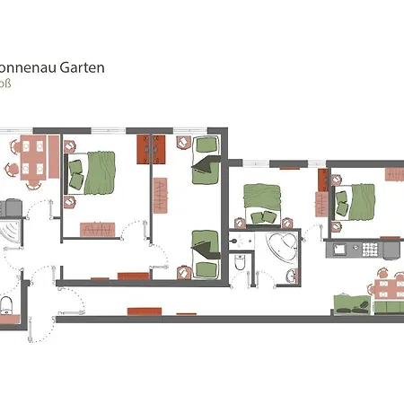 ゾーネナウ アパート ツェル・アム・ツィラー