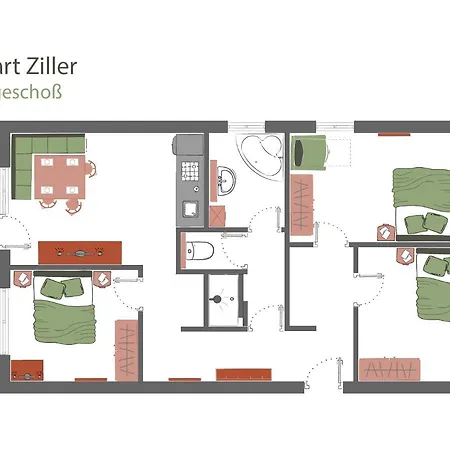 ゾーネナウ アパート